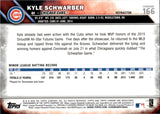 2016 Kyle Schwarber Topps Chrome REFRACTOR ROOKIE RC #166 Chicago Cubs