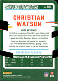 2023 Christian Watson Panini Donruss PRESS PROOF SILVER DIE-CUT 58/75 #107 Green Bay Packers