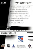 2023-24 K'Andre Miller Upper Deck Premier ON THE FOREFRONT AUTOGRAPH 109/125 AUTOGRAPH #OFA-KM New York Rangers