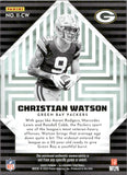 2022 Christian Watson Panini Illusions INSTANT IMPACT ROOKIE PATCH 14/50 RC #II-CW Green Bay Packers
