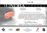 2009-10 Nicklas Lidstrom Pavel Datsyuk Upper Deck Artifacts TUNDRA TANDEMS JERSEYS 13/25 #TT-LD Detroit Red Wings