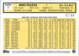 2022 Mike Piazza Topps Archives 1963 DESIGN SILVER FOIL 67/99 #7 New York Mets