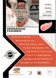 2002-03 Dominik Hasek Pacific GAME-WORN JERSEY #17 Detroit Red Wings