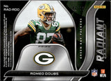 2022 Romeo Doubs Panini Spectra RADIANT ROOKIE AUTOGRAPH PATCH 41/99 AUTO RC #RAD-RDO Green Bay Packers