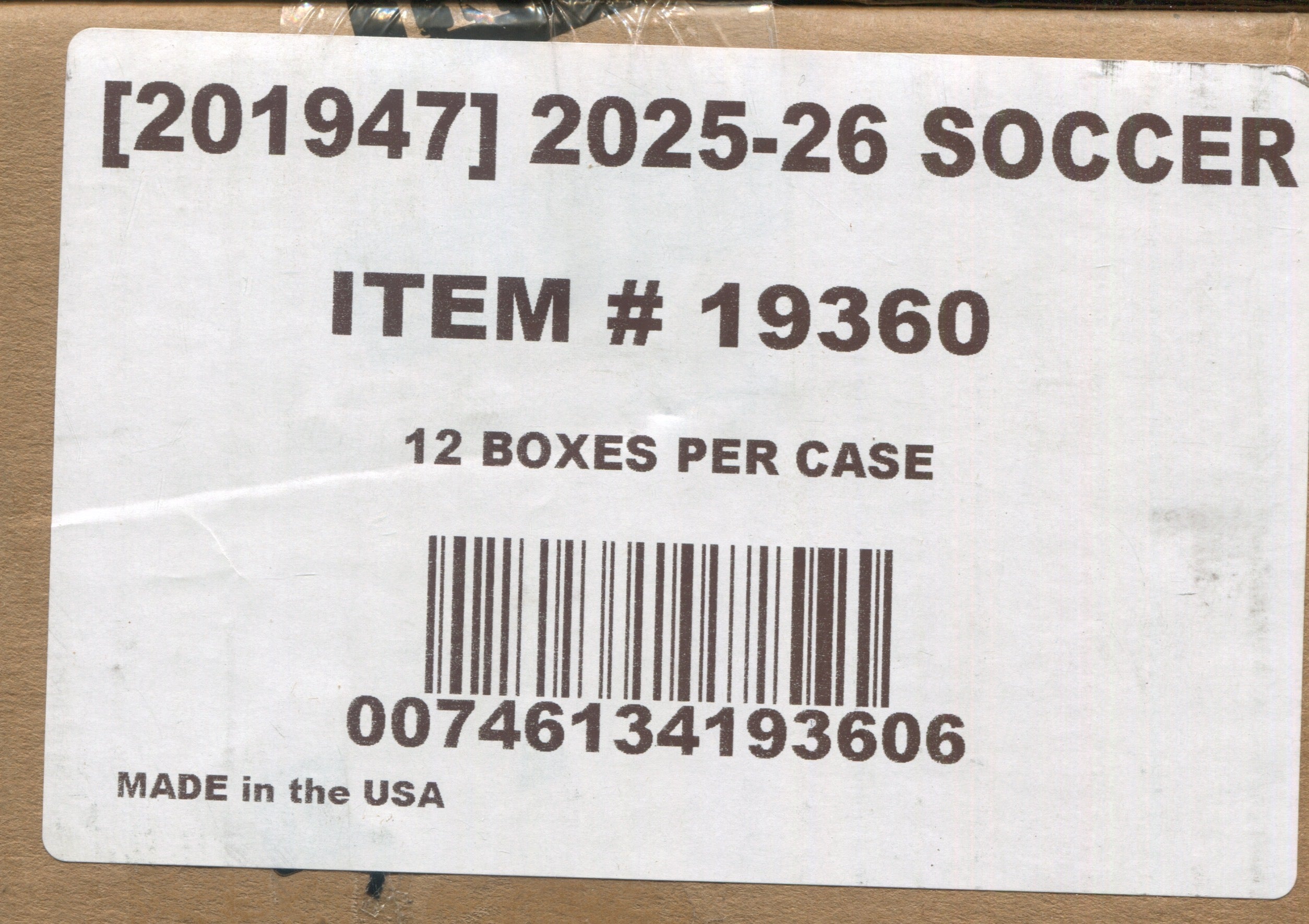 2025-26 Panini Select Ligue 1 Soccer H2, 12 Box Case