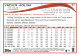 2014 Yadier Molina Topps SABERMETRIC STATS SP SHORT PRINT #57 St. Louis Cardinals