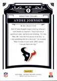 2025 Andre Johnson Panini National Treasures MIDNIGHT 2/20 #42 Houston Texans
