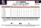 2025 Miles Mikolas Topps SERIES ONE HOLIDAY GREEN LEAF FOIL #137 St. Louis Cardinals