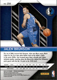 2018-19 Jalen Brunson Panini Prizm ROOKIE RC #250 Dallas Mavericks 3