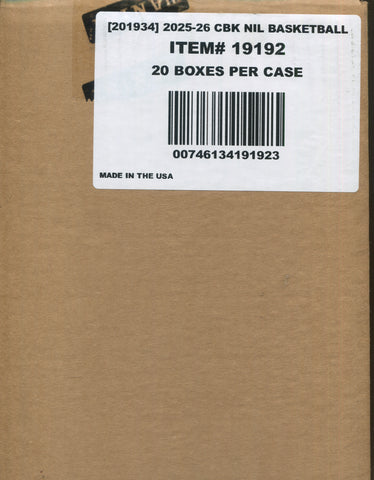 2024-25 Panini NIL University of Connecticut Basketball Hobby, 20 Box Case