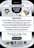 2022-23 Filip Hallander Upper Deck Synergy RINK INK ROOKIE AUTOGRAPH RC AUTO #RIA-FH Pittsburgh Penguins