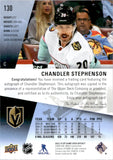 2023-24 Chandler Stephenson Upper Deck SP Game Used ALL-STAR AUTOGRAPH AUTO #130 Vegas Golden Knights