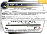2025 Jesus Made Bowman Chrome Prospects 1ST BOWMAN MOJO REFRACTOR #BCP-50 Milwaukee Brewers 2