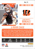 2024 Ja'Marr Chase Panini Contenders PLAYOFF TICKET 52/199 #21 Cincinnati Bengals