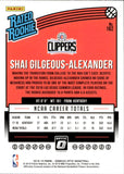 2018-19 Shai Gilgeous-Alexander Panini Donruss Optic RATED ROOKIE RC #162 Los Angeles Clippers MVP