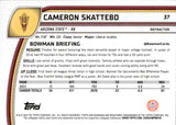2024 Cameron Skattebo Bowman University Chrome 1st BOWMAN REFRACTOR #37 Arizona State Sun Devils