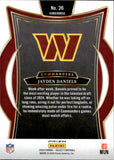 2024 Jayden Daniels Panini Select CONCOURSE BLACK & RED SHOCK PRIZM ROOKIE RC #26 Washington Commanders 3