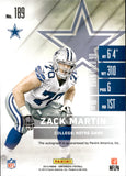 2014 Zack Martin Panini Contenders PLAYOFF TICKET ROOKIE AUTOGRAPH 73/199 RC AUTO #189 Dallas Cowboys