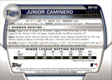 2023 Junior Caminerol Bowman Chrome Prospects GREEN MOJO REFRACTOR 37/99 #BCP-162 Tampa Bay Rays