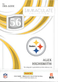 2024 Alex Highsmith Panini Immaculate Collection IMMACULATE NUMBERS SIGNATURE 6/56 AUTOGRAPH AUTO #INS-AHH Pittsburgh Steelers