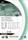 2023-24 Connor McDavid Upper Deck Allure GREEN RAINBOW 62/99 #68 Edmonton Oilers