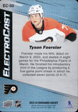 2023-24 Tyson Foerster Upper Deck Engrained ELECTROCAST #EC-50 Philadelphia Flyers