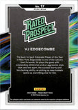 2024 VJ Edgecombe Panini Prizm Draft Picks RATED PROSPECT RED ICE PRIZM #17 Baylor Bears