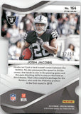 2019 Josh Jacobs Panini Spectra NEON BLUE PRIZM DIE-CUT ROOKIE 22/50 RC #164 Oakland Raiders