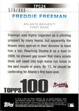 2010 Freddie Freeman Bowman Chrome TOPPS 100 PROSPECTS 570/999 #TPC24 Atlanta Braves