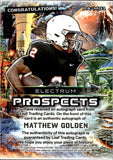 2024 Matthew Golden Leaf Electrum PROSPECTS TIE-DYE SILVER BOARD AUTOGRAPH 19/25 AUTO #PA-MG1 Houston Cougars