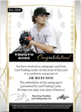 2022 JR Ritchie Leaf Trinity ROOKIE RED AUTOGRAPH 2/3 AUTO RC #BA-JRR Atlanta Braves