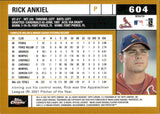 2002 Rick Ankiel Topps Chrome GOLD REFRACTOR #604 St. Louis Cardinals