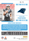 2024 Jonathon Brooks Panini Contenders ROOKIE TICKET AUTOGRAPH RC AUTO #114 Carolina Panthers