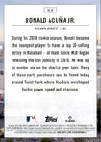 2025 Ronald Acuna Jr. Topps HOME FIELD ADVANTAGE #HA-2 Atlanta Braves