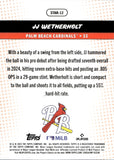 2025 JJ Wetherholt Topps Pro Debut MiLB STARS #STAR-12 St. Louis Cardinals 3