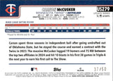 2025 Carson McCusker Topps UPDATE CANVAS ROOKIE 37/50 RC #US279 Minnesota Twins