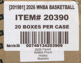 2026 Panini Prizm WNBA Basketball Hobby Blaster, 20 Box Case