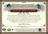 2006 Enos Slaughter Upper Deck SP Legendary Cuts WHEN IT WAS A GAME CUT AUTOGRAPH 4/8 AUTO #WGC-ES St. Louis Cardinals