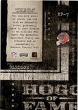 2004 Drew Bledsoe Playoff Hogg Heaven HOGG OF FAME GAME-WORN JERSEY 55/150 #HF-7 Buffalo Bills