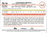 2024 Leonardo Bernal Topps Pro Debut CHROME AQUA REFRACTOR 14/75 #PDC-164 St. Louis Cardinals