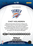 2024-25 Chet Holmgren Panini Totally Certified NEON GREEN 81/99 #52 Oklahoma City Thunder