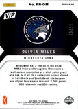 2026 Olivia Miles Panini THE NATIONAL VIP RED ICE PRIZM ROOKIE 91/99 RC #RR-OM Minnesota Lynx