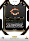 2024 Caleb Williams Panini Select CLUB LEVEL SILVER PRIZM DIE-CUT ROOKIE RC #216 Chicago Bears