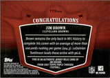 2007 Jim Brown Topps Triple Threads TRIPLE RED JERSEY 30/36 RELIC #TTR-44 Cleveland Browns
