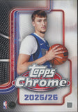 2025-26 Topps Chrome Basketball Hanger, Box