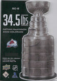 2025-26 Nathan MacKinnon Upper Deck SPx 34.5 LBS STANLEY CUP DIE-CUT #SC-8 Colorado Avalanche