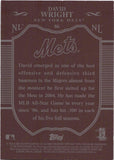 2009 David Wright Topps Sterling BURGUNDY 6/10 #86 New York Mets