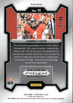 2024 James Cook Panini Prizm Draft Picks Blue Ice 51/99 #11 Buffalo Bills Georgia Bulldogs