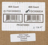 2025 Topps Signature Class Football Blaster, 40 Box Case