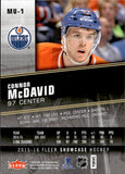 2015-16 Connor McDavid Fleer Showcase METAL UNIVERSE ROOKIE RC #MU-1 Edmonton Oilers